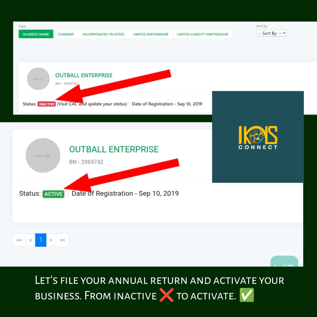 Business reactivation completed